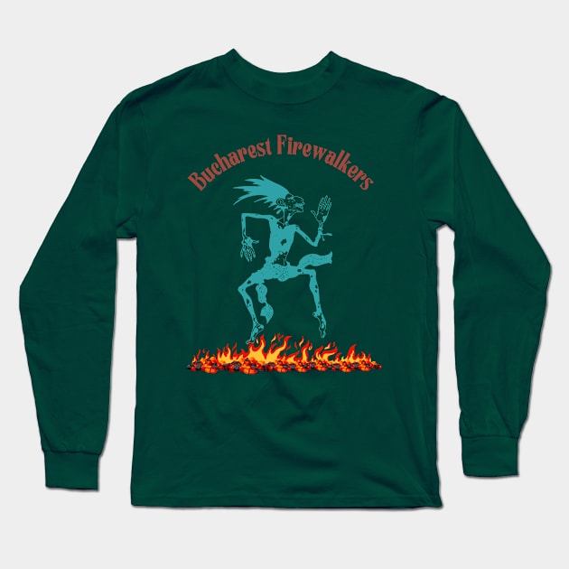 Bucharest firewalkers Long Sleeve T-Shirt by Benjamin Customs